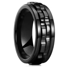 Spinner Gear Ring. A smooth-spinning gear ring for quiet focus and restless fingers.